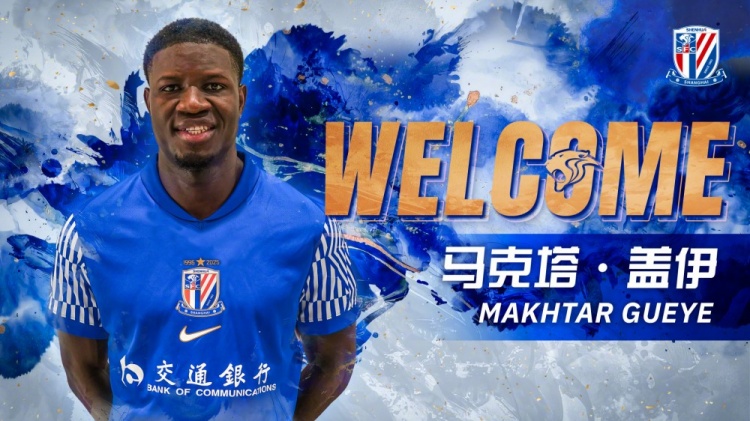 虎扑体育-申花新外援盖伊身价250万欧并列中超第8，热菲尼奥450万欧居首